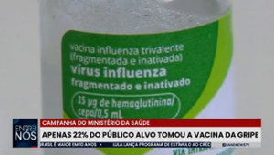 Campanha da gripe: apenas 22% do público-alvo foi imunizado contra doença