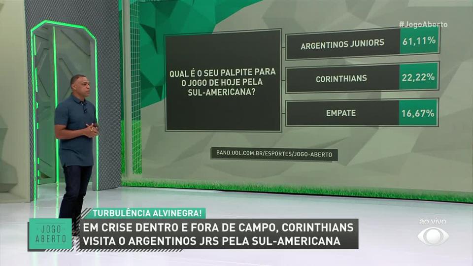 Denílson prevê 'jogo complicado' para o Corinthians contra o Argentino Jrs