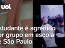Estudante é agredido por grupo de jovens dentro de escola em São Paulo; víd