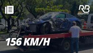 Porsche envolvida em acidente estava a 156 km/h | Bandeirantes Acontece