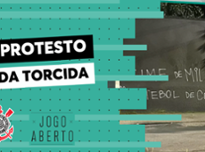 Muros do Parque São Jorge são pichados em protesto da torcida