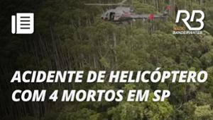 Acidente de helicóptero com 4 mortos em SP tem causas reveladas