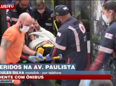 Acidente com ônibus deixa feridos na Av. Paulista