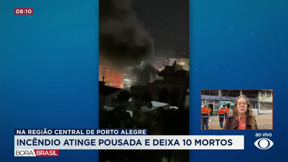Incêndio em pousada deixa pelo menos 10 mortos no RS