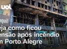 Incêndio em Porto Alegre: Vídeo mostra como ficou pensão após pegar fogo
