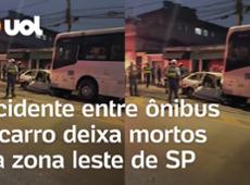 Colisão entre ônibus e carro deixa mortos e feridos em Guaianases, São Paul