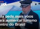 Lula defende que brasileiros viajem mais dentro do país: 'A gente não visit