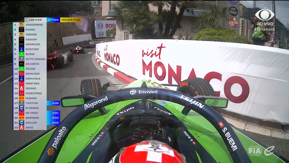 Buemi erra curva e se envolve em batida no E-Prix de Mônaco