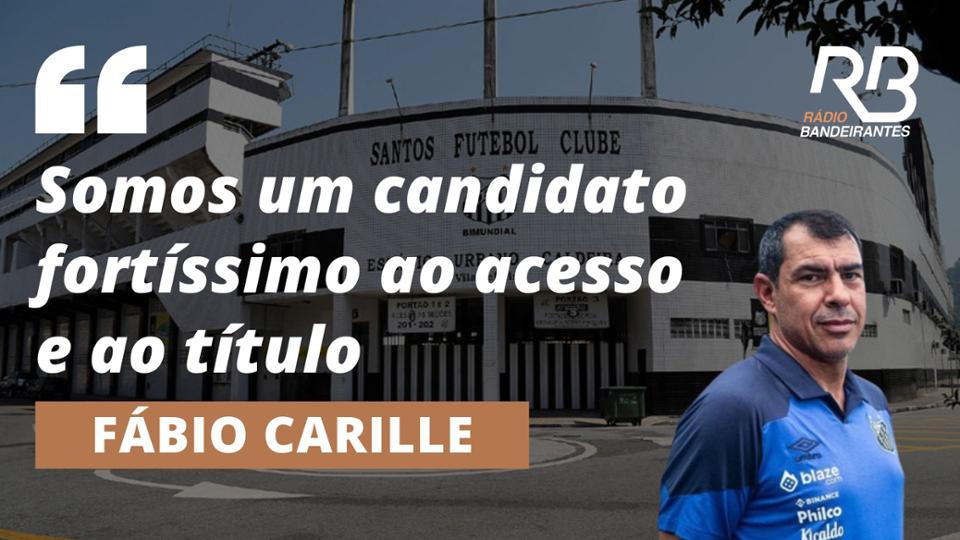 Santos começa bem na Série B e Carille se empolga: "Candidato fortíssimo"