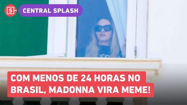 Madonna aparece na janela do Copacabana Palace no Rio de Janeiro, reação viraliza e vira meme!