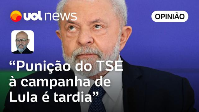 Multa do TSE à campanha de Lula por impulsionar post contra Bolsonaro é punição tardia, diz Josias
