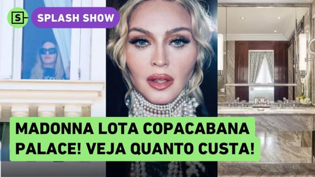 Madonna no Rio: Quantos quartos a cantora está usando no Copacabana Palace? Saiba valores!
