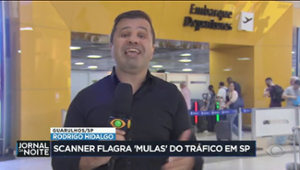 Scanner flagra "mulas" do tráfico em aeroporto de São Paulo