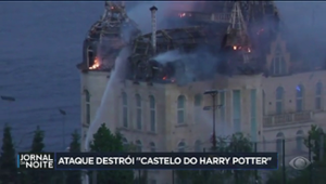 Ataque destrói "Castelo do Harry Potter" na Ucrânia