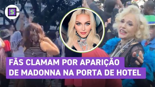 Madonna atrai multidão para porta hotel no Rio de Janeiro