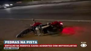 Entulho nas pistas do Rodoanel causa acidentes entre motociclistas