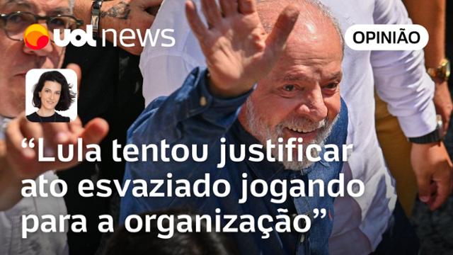Lula deu bronca simbólica e parecia ter mais expectativa com ato de primeiro de maio, diz Cris Fibe