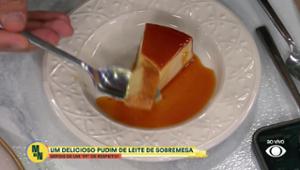 Chef Rodrigo Oliveira dá dica para ter pudim perfeito