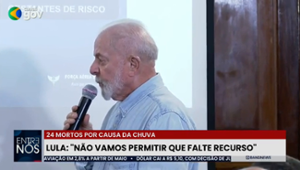 "Governo Federal estará 100% à disposição do estado e do povo", diz Lula so