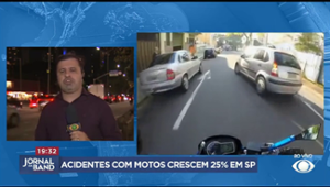 Acidentes com motos crescem 25% em São Paulo