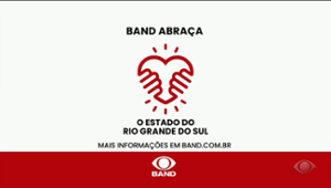 Band e Cufa fazem campanha de arrecadação para vítimas no Rio Grande do Sul