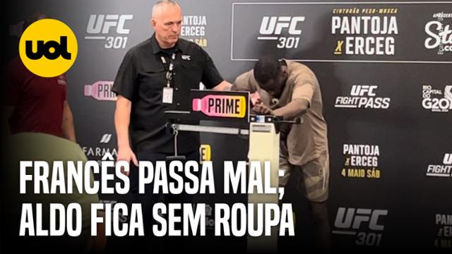 FRANCÊS PASSA MAL; ALDO E PANTOJA TIRAM ROUPA PARA BATER PESO NO UFC RIO
