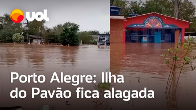 Chuva em Porto Alegre (RS): Ilha do Pavão fica alagada com água do Rio Guaíba; veja vídeos