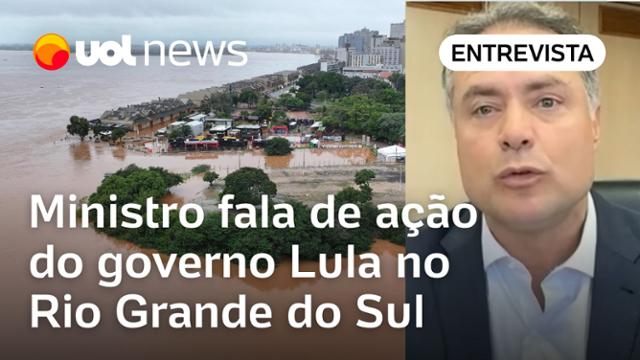 Chuvas no RS: Ministro diz que governo Lula faz 'ações em todas as áreas' e cita dívidas do estado