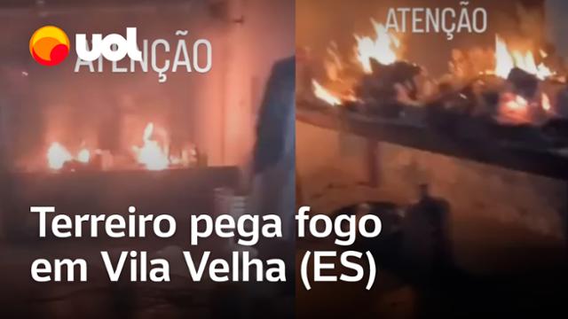 Terreiro pega fogo em Vila Velha (ES); pai de santo fala em racismo religioso