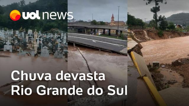 Chuva devasta Rio Grande do Sul, faz dezenas de mortos e desaparecidos e avança para Santa Catarina