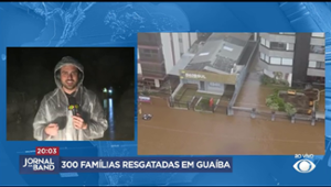 300 famílias resgatadas em Guaíba, no RS