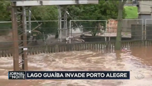 Lago Guaíba invade Porto Alegre após fortes chuvas no RS