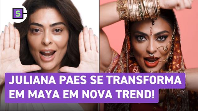 Juliana Paes se transforma em Maya, de Caminhos das Índias, em nova trend; assista!