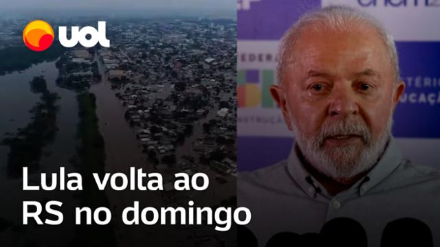 Chuvas no RS: Lula voltará ao estado no domingo 