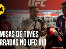 CAMISAS DE TIMES SÃO BARRADAS NO UFC RIO E PÚBLICO FICA NA BRONCA