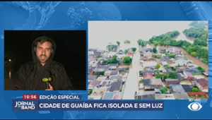 Chuvas no Rio Grande do Sul: cidade de Guaíba está isolada e sem luz