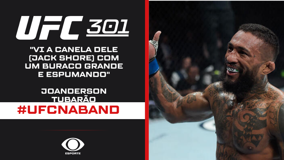 UFC 301: Joanderson Brito sobre lesão de rival: Vi a canela dele espumando