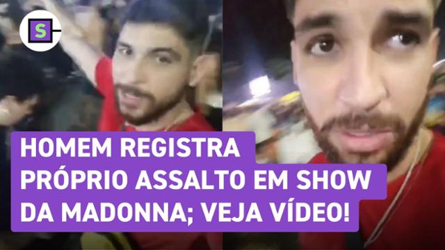 Madonna: homem registra próprio assalto durante show em Copacabana; veja momento!