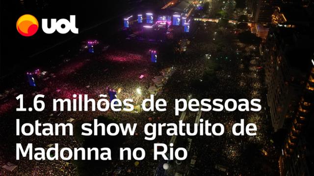 Show de Madonna reuniu 1.6 milhões de pessoas em Copacabana, no Rio