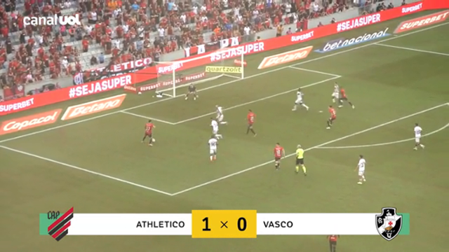 Athletico 1 X 0 Vasco _ FIM DE JOGO!!!!