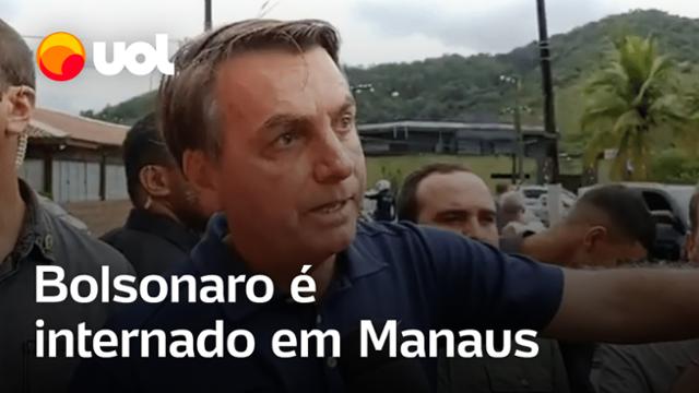 Bolsonaro volta a ser internado em Manaus para tratar infecção na pele 