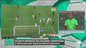 Denílson vê evolução no Corinthians, mesmo com empate contra o Fortaleza