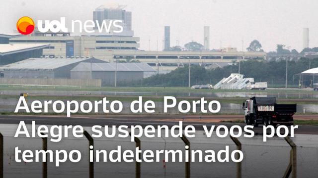 Chuvas no RS: Aeroporto de Porto Alegre suspende voos ao menos até 30 de maio