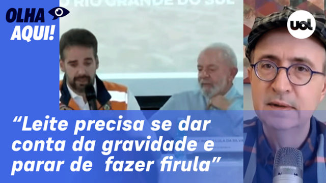 Reinaldo: Leite sugere plano Marshall, mas termo não cabe; dinheiro para reconstruir RS é do Brasil