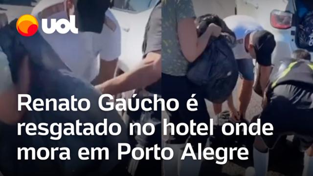 Chuvas no RS: Renato Gaúcho, técnico do Grêmio, é resgatado após cheia em hotel em Porto Alegre