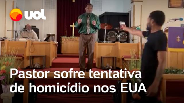 Homem entra em igreja e atira contra pastor durante sermão nos EUA; veja vídeo