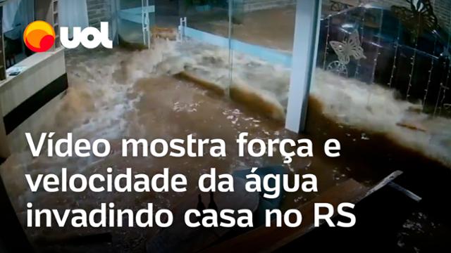 Rio Grande do Sul: vídeo mostra água invadindo e inundando casa em poucos minutos; veja