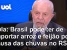 Lula diz que Brasil pode ter que importar arroz e feijão por causa das chuv