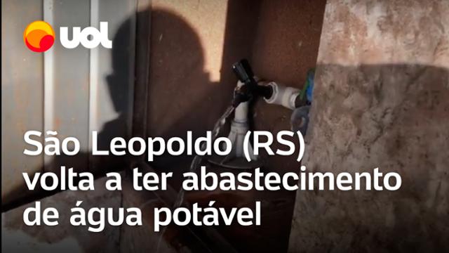 Enchente no RS: Água potável é reabastecida em São Leopoldo; veja vídeo