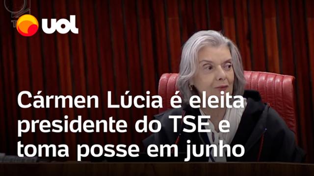 Cármen Lúcia é eleita presidente do TSE e vai suceder Moraes; Nunes Marques é o vice